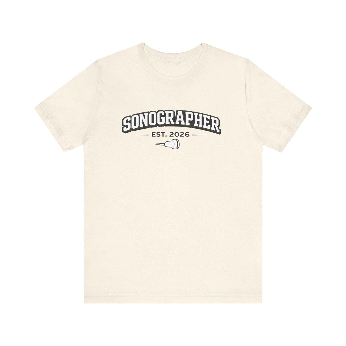 Sonographer Tee | Minimalist Ultrasound Tech Shirt (Est. 2026)