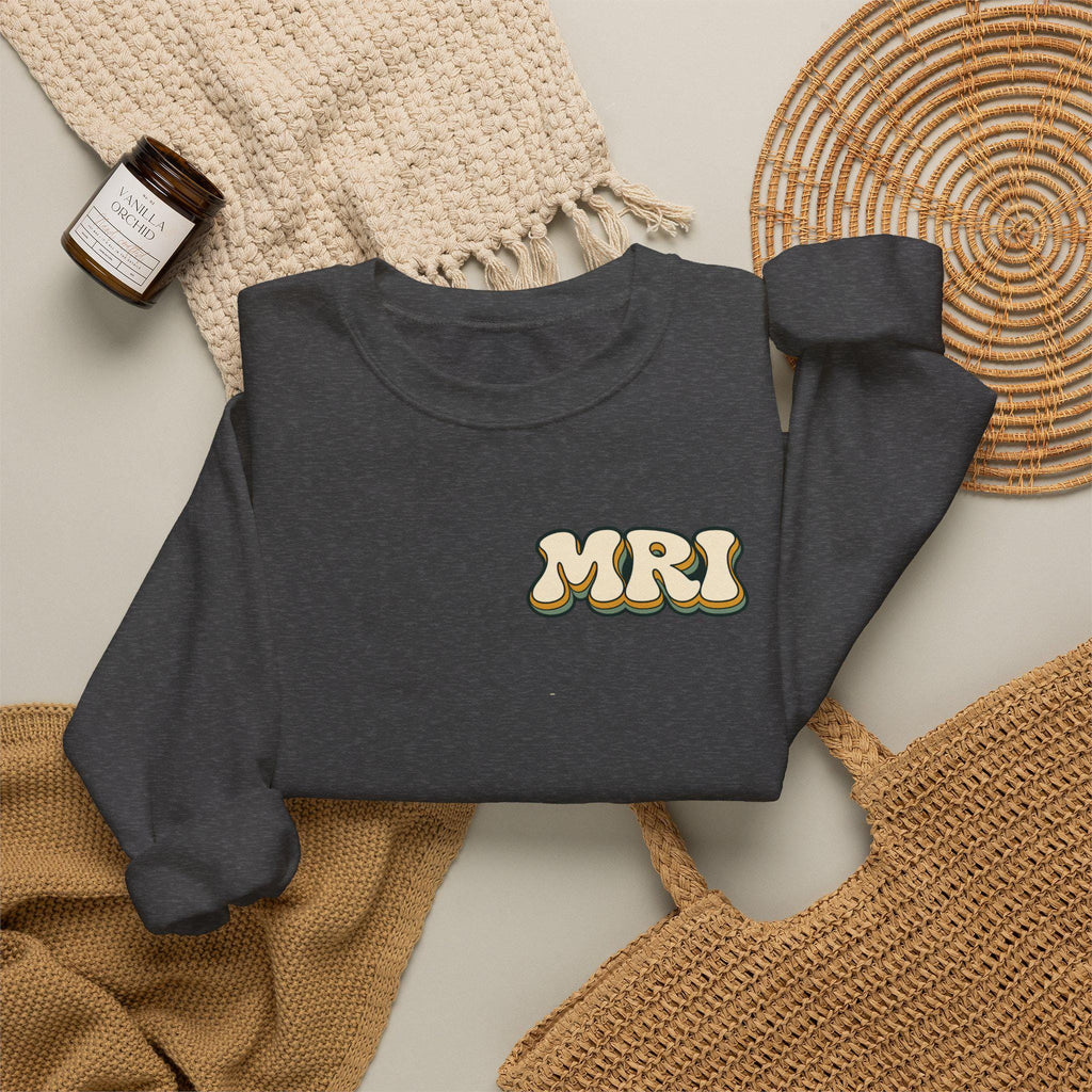 MRI Tech retro psychedelic logo Sweatshirt | Radiology technician crewneck