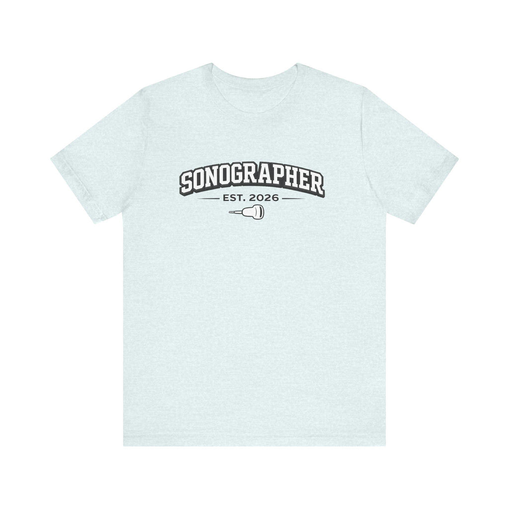 Sonographer Tee | Minimalist Ultrasound Tech Shirt (Est. 2026)