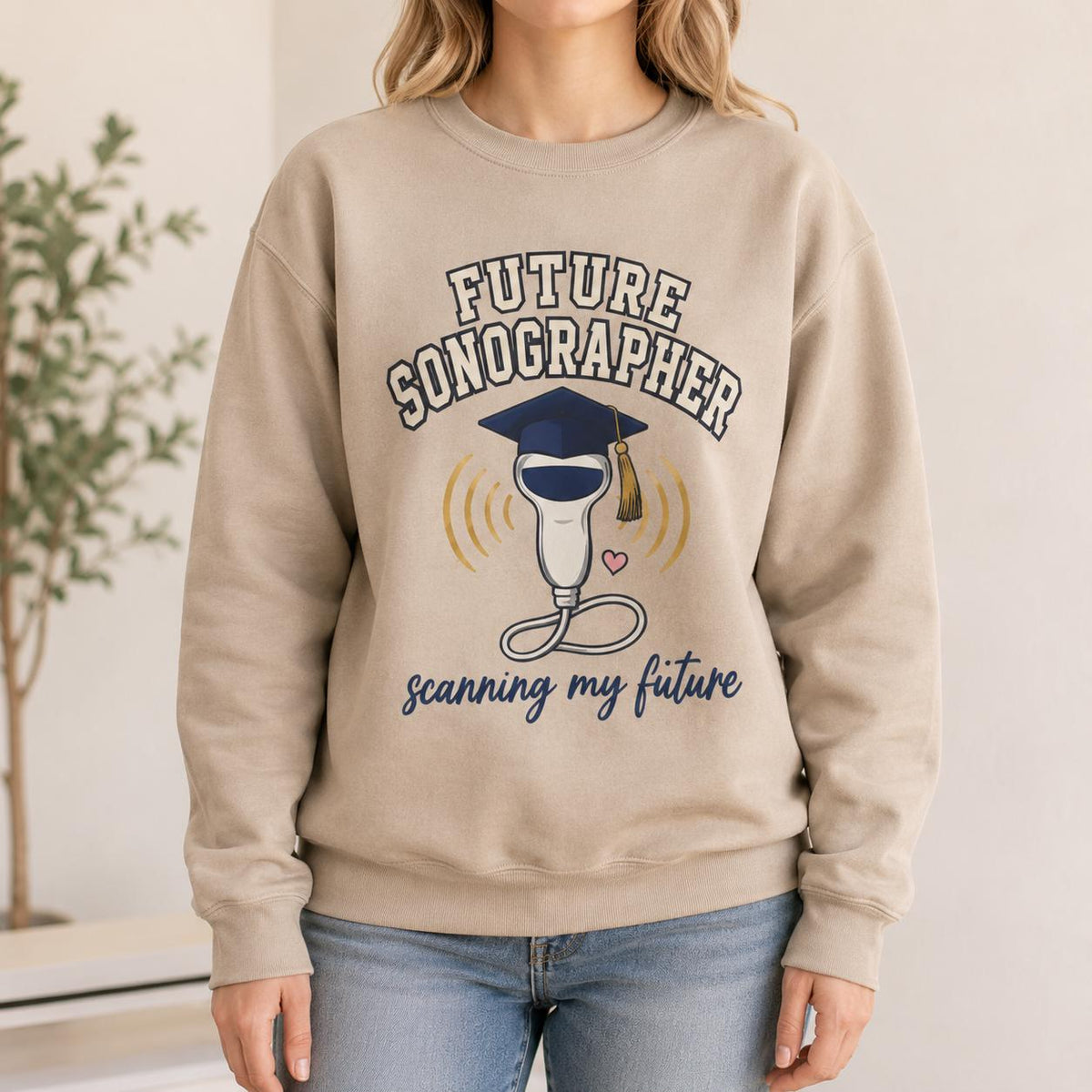 Future Sonographer Sweatshirt, Ultrasound Tech Student Gift, Sonography Graduation Crewneck, Scanning My Future