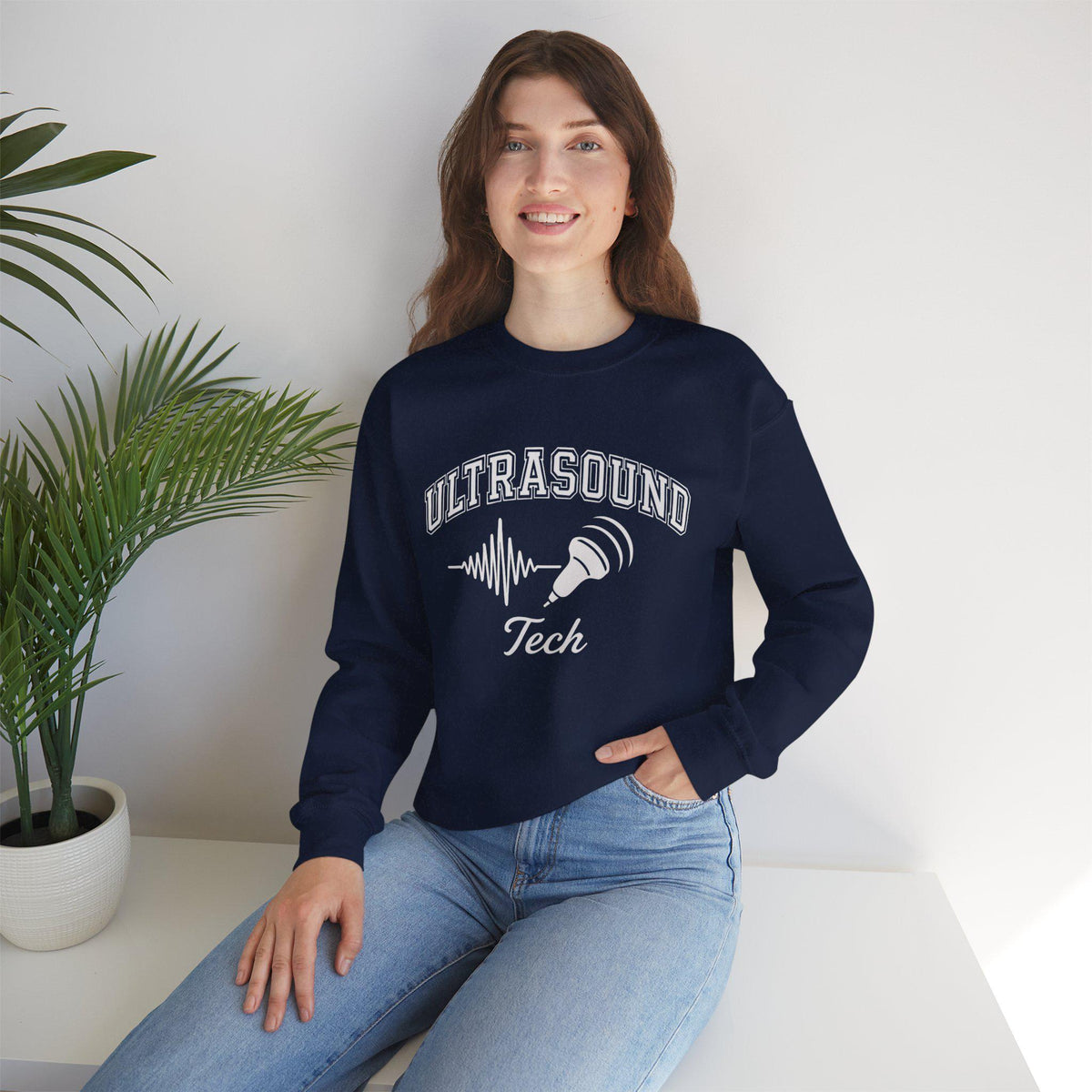 Ultrasound Tech Crewneck Sweatshirt, Sonographer Gift, Medical Imaging Shirt, Radiology Technologist Pullover, Cozy Healthcare Apparel