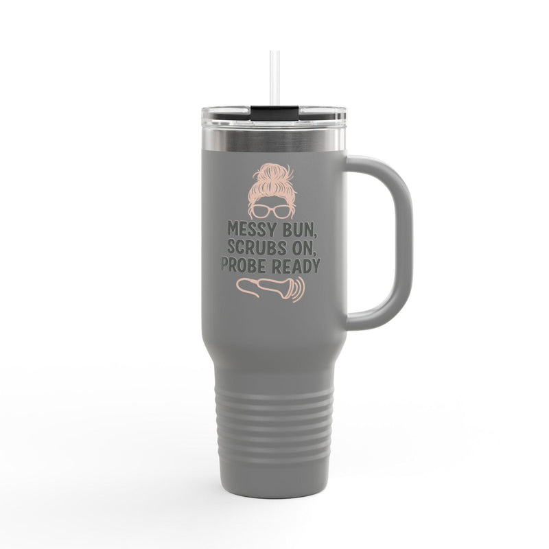 40oz Insulated Stainless Steel Travel Mug, Nurse Gift, Leak-Resistant Tumbler