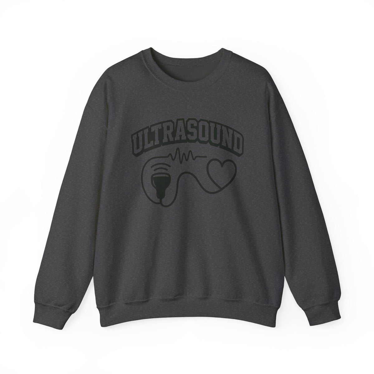 Ultrasound Heartbeat Crewneck Sweatshirt, Fetal Heartbeat Sweater, Cozy Medical Gift for Nurses Doctors, Pregnancy Announcement, New Parents