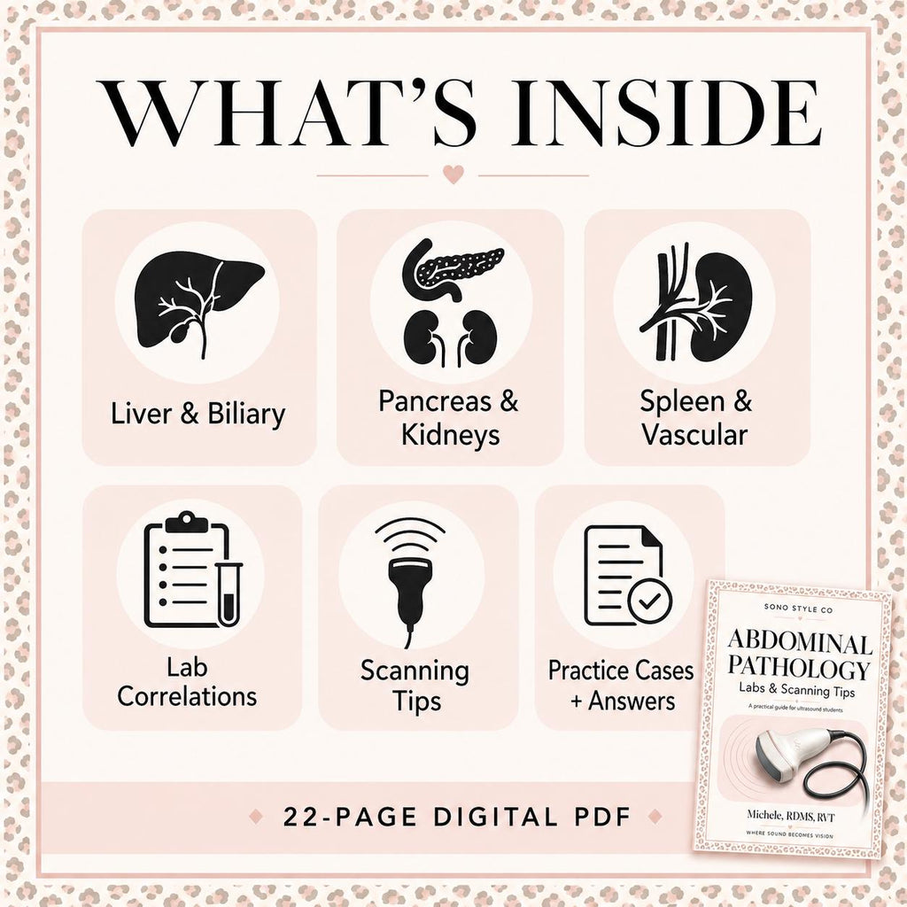 Abdominal Ultrasound Pathology Guide, Scanning Tips, Lab Correlations (PDF)