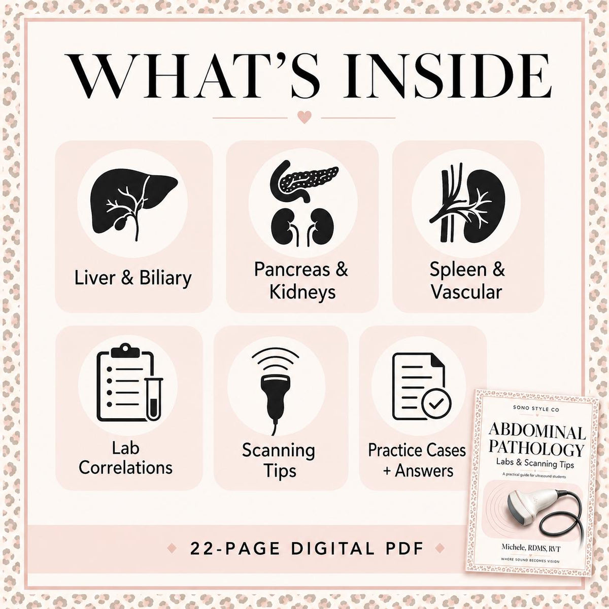Abdominal Ultrasound Pathology Guide, Scanning Tips, Lab Correlations (PDF)