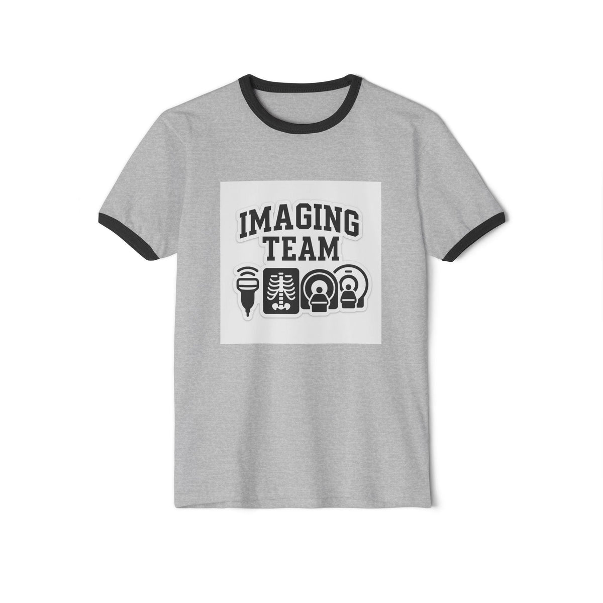 Radiology Team Ringer T-Shirt | Medical Imaging Apparel for X-Ray Techs, MRI CT Nurse Gift