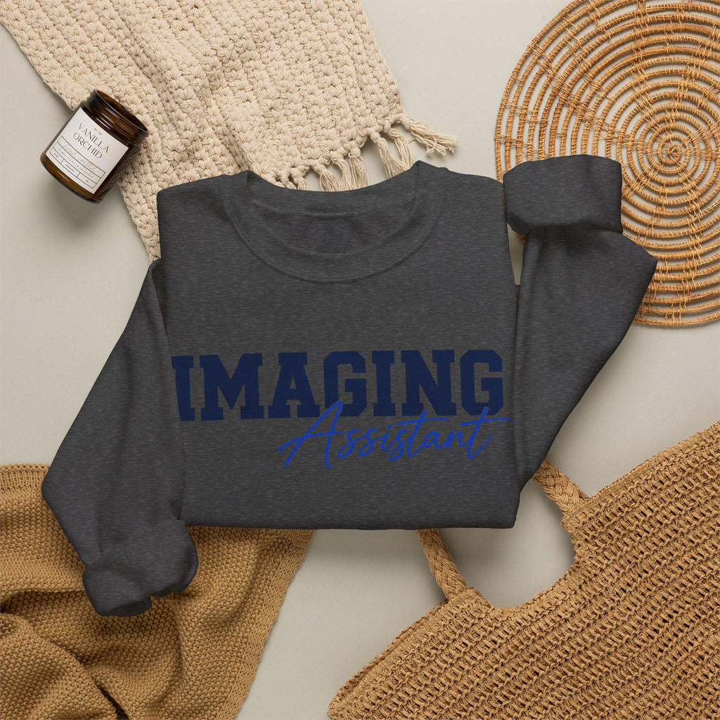 Imaging Assistant Sweatshirt, Retro Varsity Script Crewneck, Radiology Tech Gift, Medical Imaging Pullover
