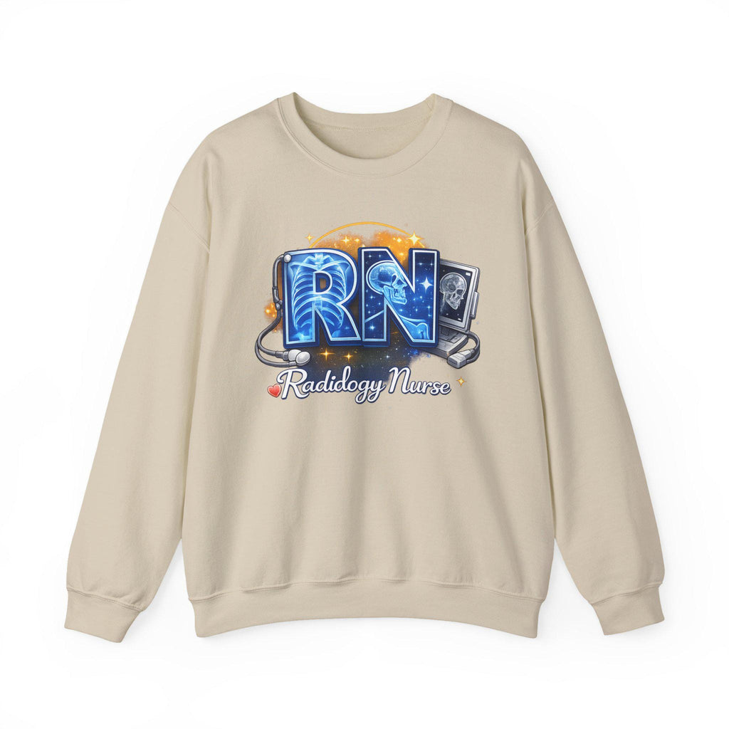 Radiology Nurse RN Crewneck Sweatshirt | X-Ray Tech Stethoscope Medical Pullover | Radiology Nurse Gift RN Gift Nurse Life Shirt Gift Set