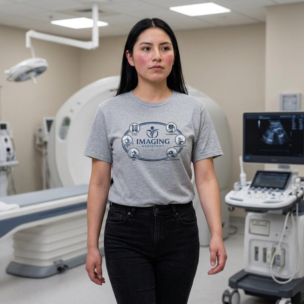 Imaging Assistant Logo Tee, Radiology Tech Shirt, X-Ray Technologist Gift, Medical Imaging Apparel