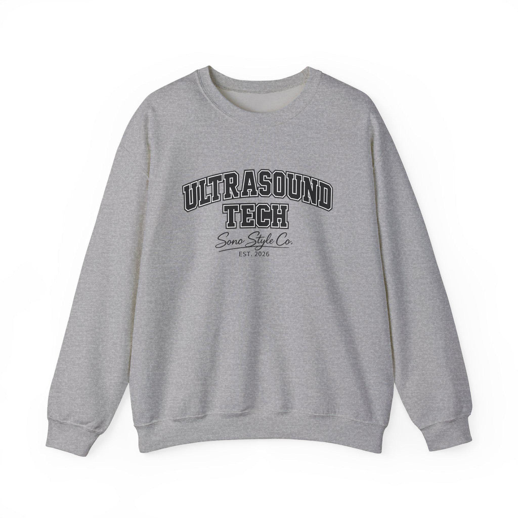 Embroidered Ultrasound Tech Sweatshirt | Medical Sonographer Crewneck (50/50 Cotton Blend)