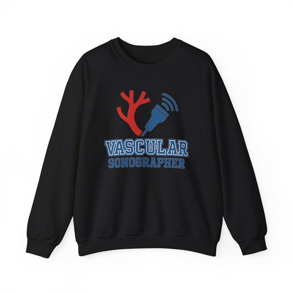 Vascular Sonographer Crewneck Sweatshirt | Ultrasound Tech Artery Graphic | Healthcare Medical Imaging Apparel | Vascular Tech Gift| Gift US