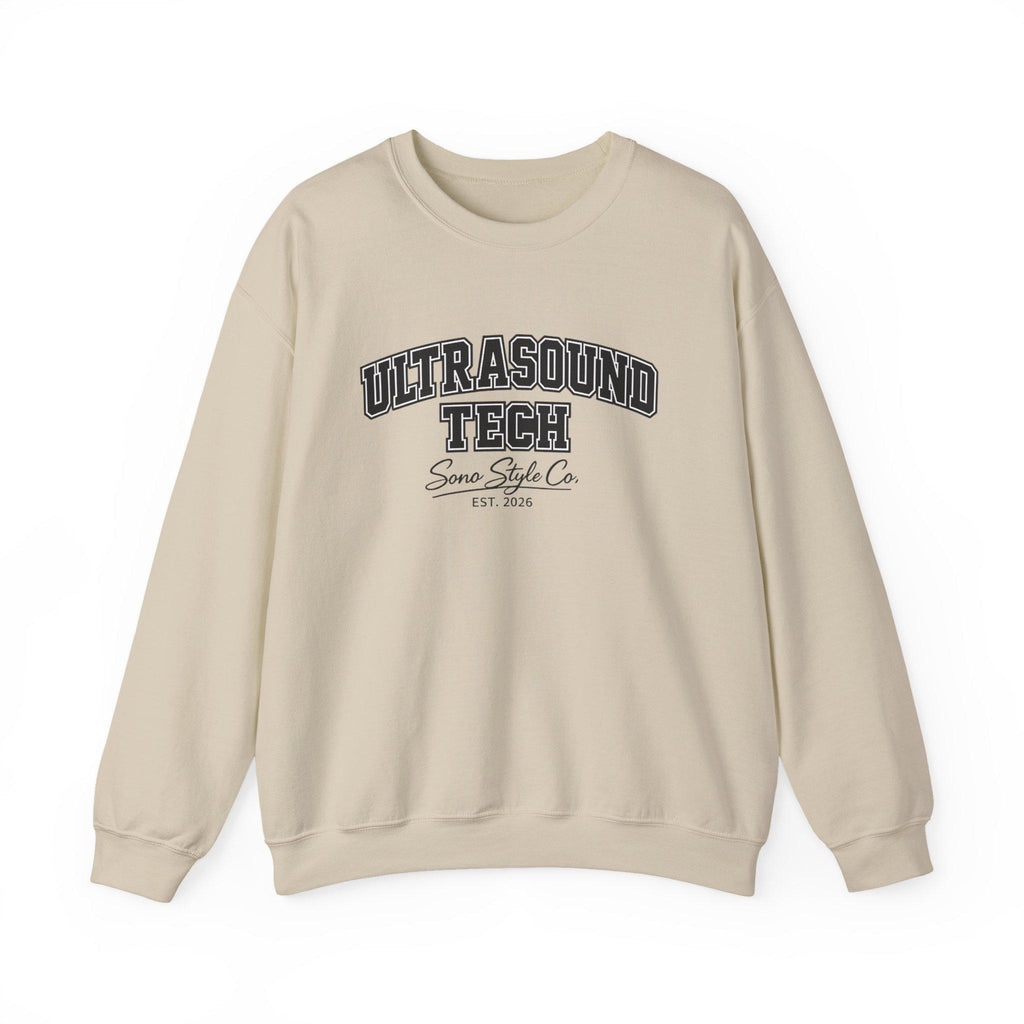 Embroidered Ultrasound Tech Sweatshirt | Medical Sonographer Crewneck (50/50 Cotton Blend)