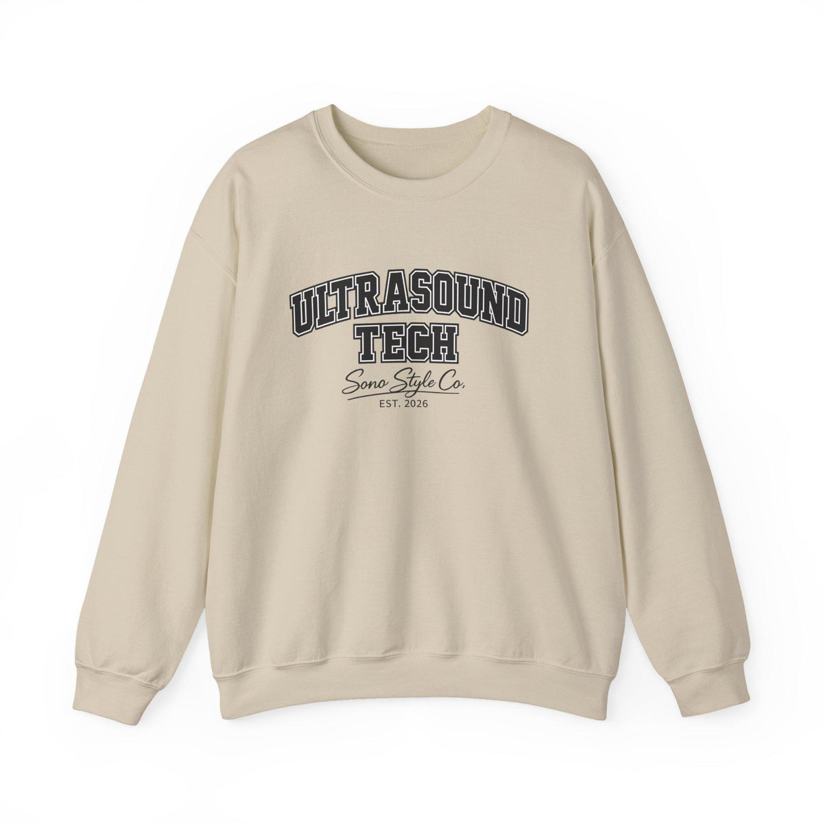Embroidered Ultrasound Tech Sweatshirt | Medical Sonographer Crewneck (50/50 Cotton Blend)