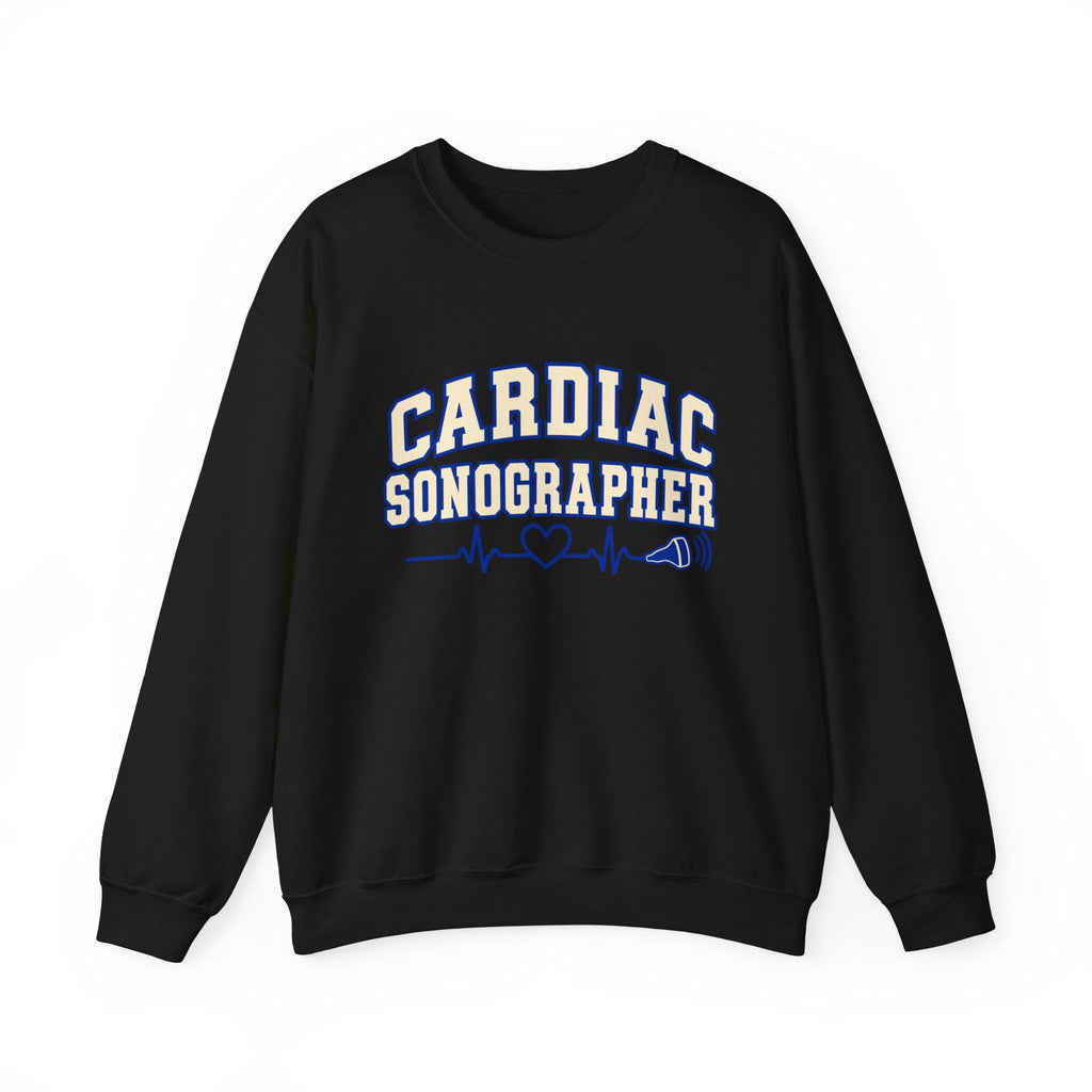Cardiac Sonographer crewneck sweatshirt | Heartbeat EKG design