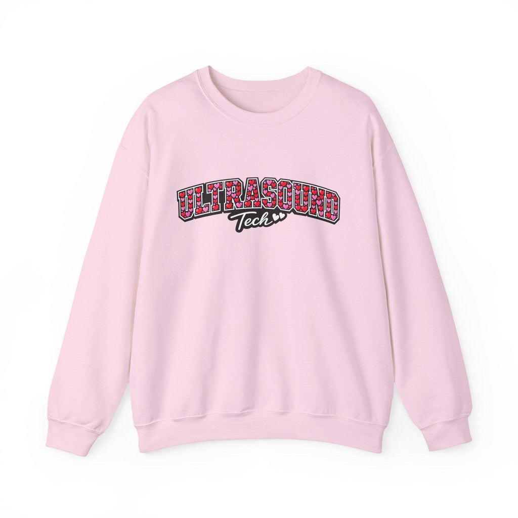 Ultrasound Tech Hearts Valentine's Sweatshirt | Sonographer Valentine Gift | Medical Imaging Radiology Nurse Pullover Hoodie