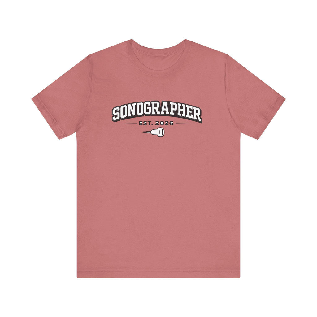 Sonographer Tee | Minimalist Ultrasound Tech Shirt (Est. 2026)