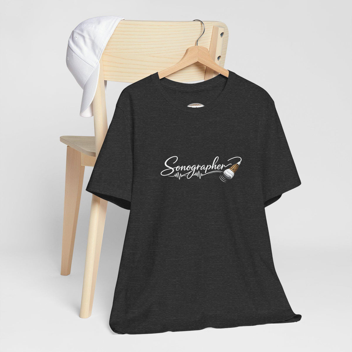 Sonographer Gift T-Shirt, Ultrasound Tech Script Tee, Medical Imaging Student Top