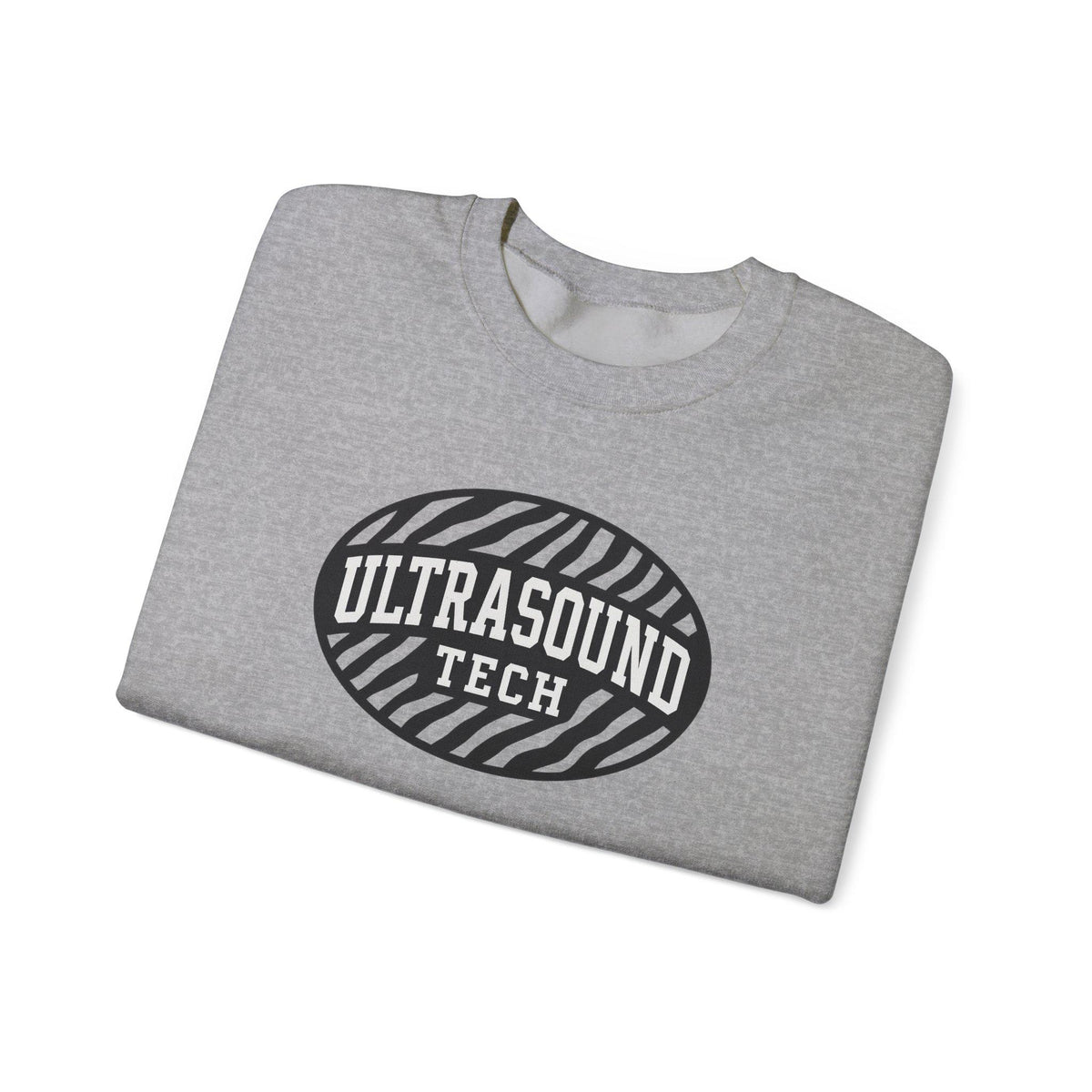 Zebra Ultrasound Tech Sweatshirt | Unisex Cotton Blend Crewneck | Sonographer Gift, Medical Imaging Nurse Pullover, Radiology Apparel | Gift