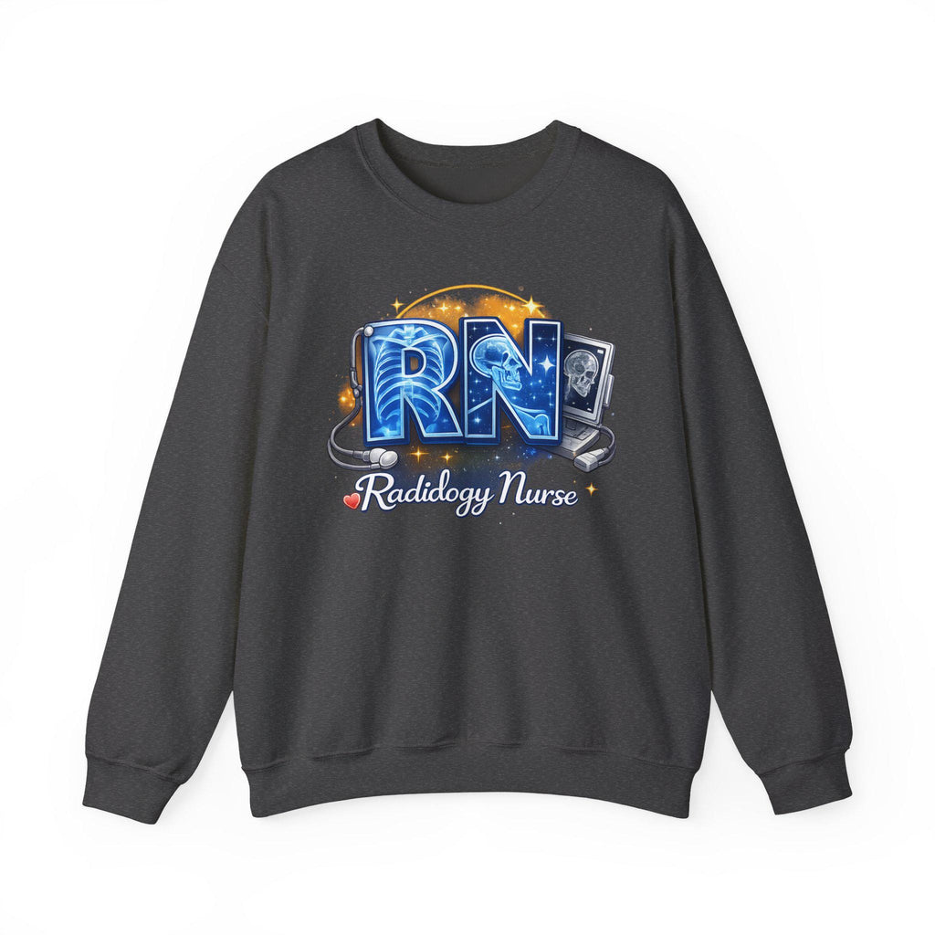 Radiology Nurse RN Crewneck Sweatshirt | X-Ray Tech Stethoscope Medical Pullover | Radiology Nurse Gift RN Gift Nurse Life Shirt Gift Set