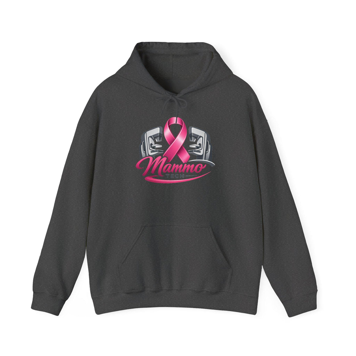 Pink Ribbon Mammo Tech Hoodie | Radiology Tech Gift, Breast Cancer Awareness