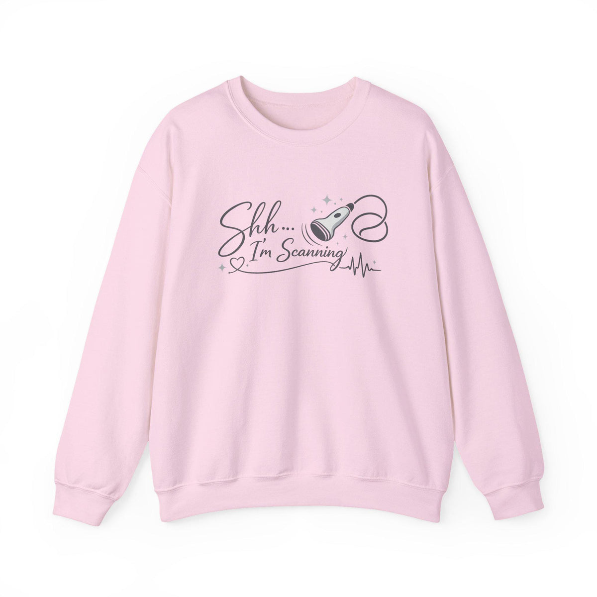 Embroidered Sonographer Sweatshirt, Shh I'm Scanning Ultrasound Tech Gift