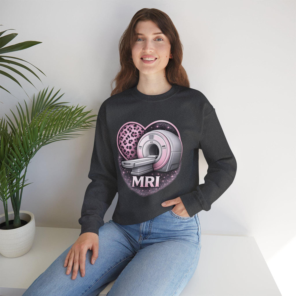 MRI Tech Crewneck Sweatshirt Embroidered Radiology Gift MRI Technician Apparel Medical Imaging Pullover Healthcare Worker Gift Cozy Crewneck