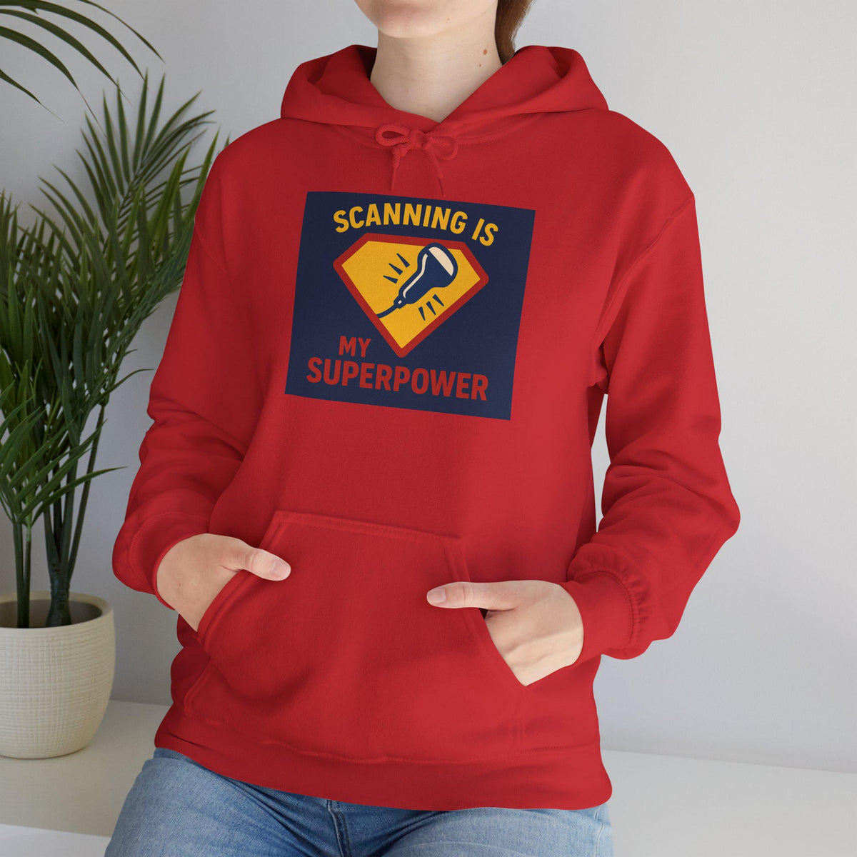 Ultrasound Tech Hoodie: Scanning Is My Superpower (Sonography Gift)