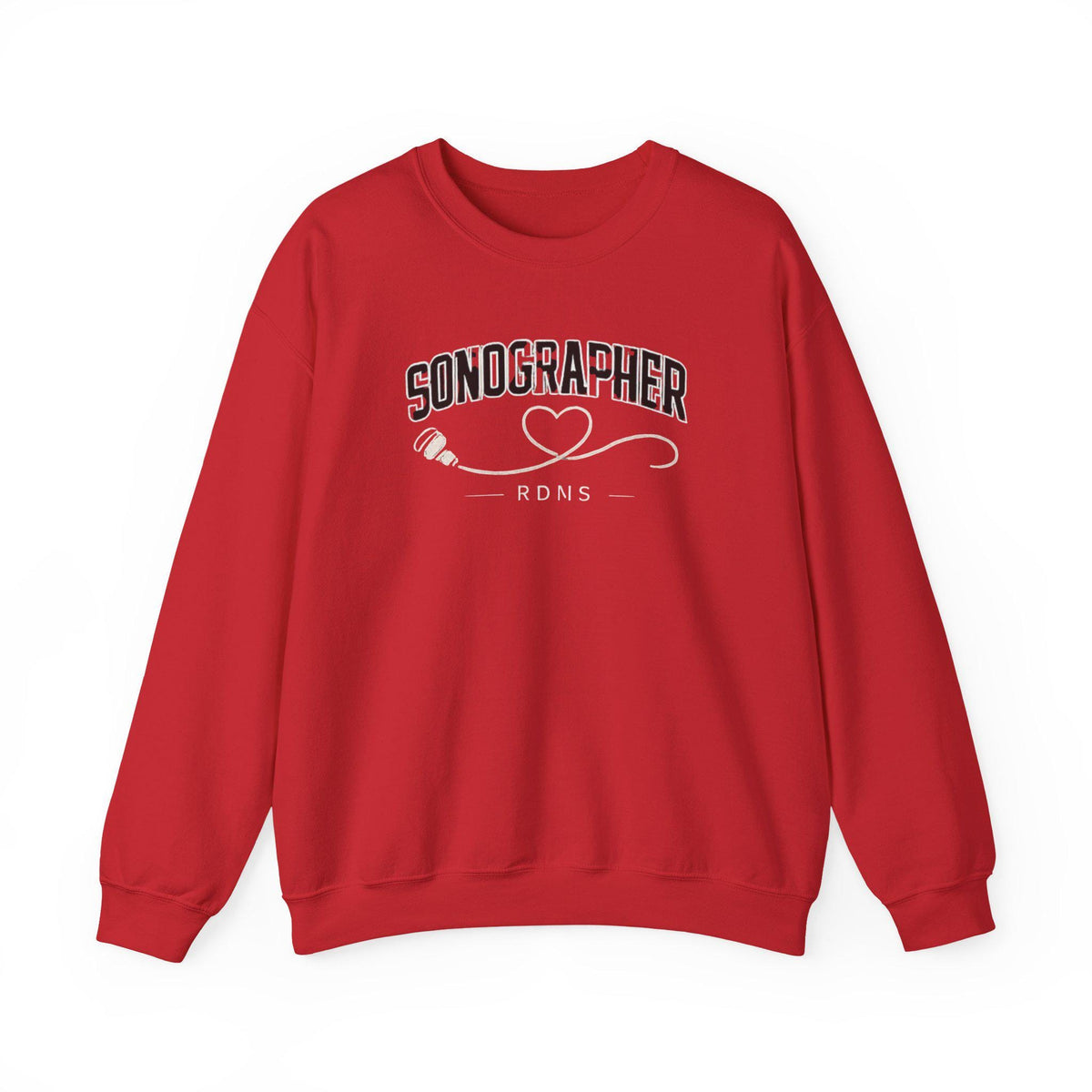 Sonographer Heart Stethoscope Sweatshirt | Sonography RDMS RDCS Apparel