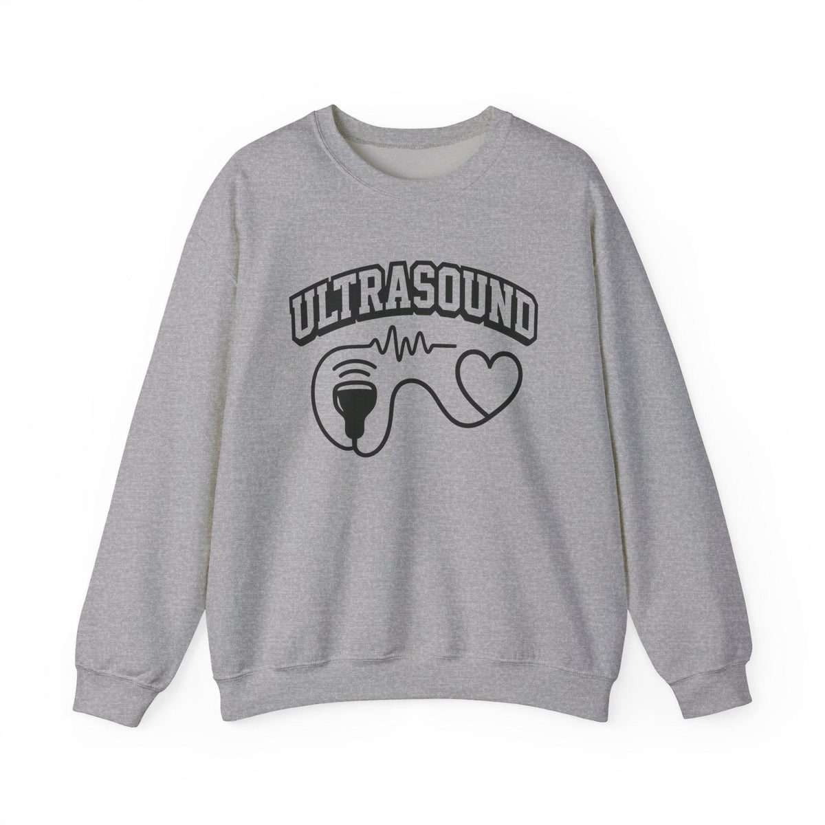 Ultrasound Heartbeat Crewneck Sweatshirt, Fetal Heartbeat Sweater, Cozy Medical Gift for Nurses Doctors, Pregnancy Announcement, New Parents