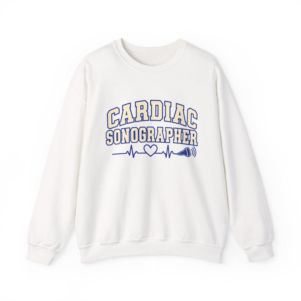 Cardiac Sonographer crewneck sweatshirt | Heartbeat EKG design