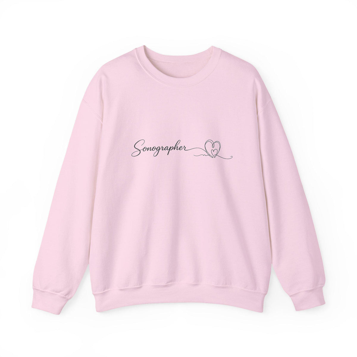 Sonographer Sweatshirt | Ultrasound Tech Crewneck | Minimalist Probe Heartbeat Embroidery