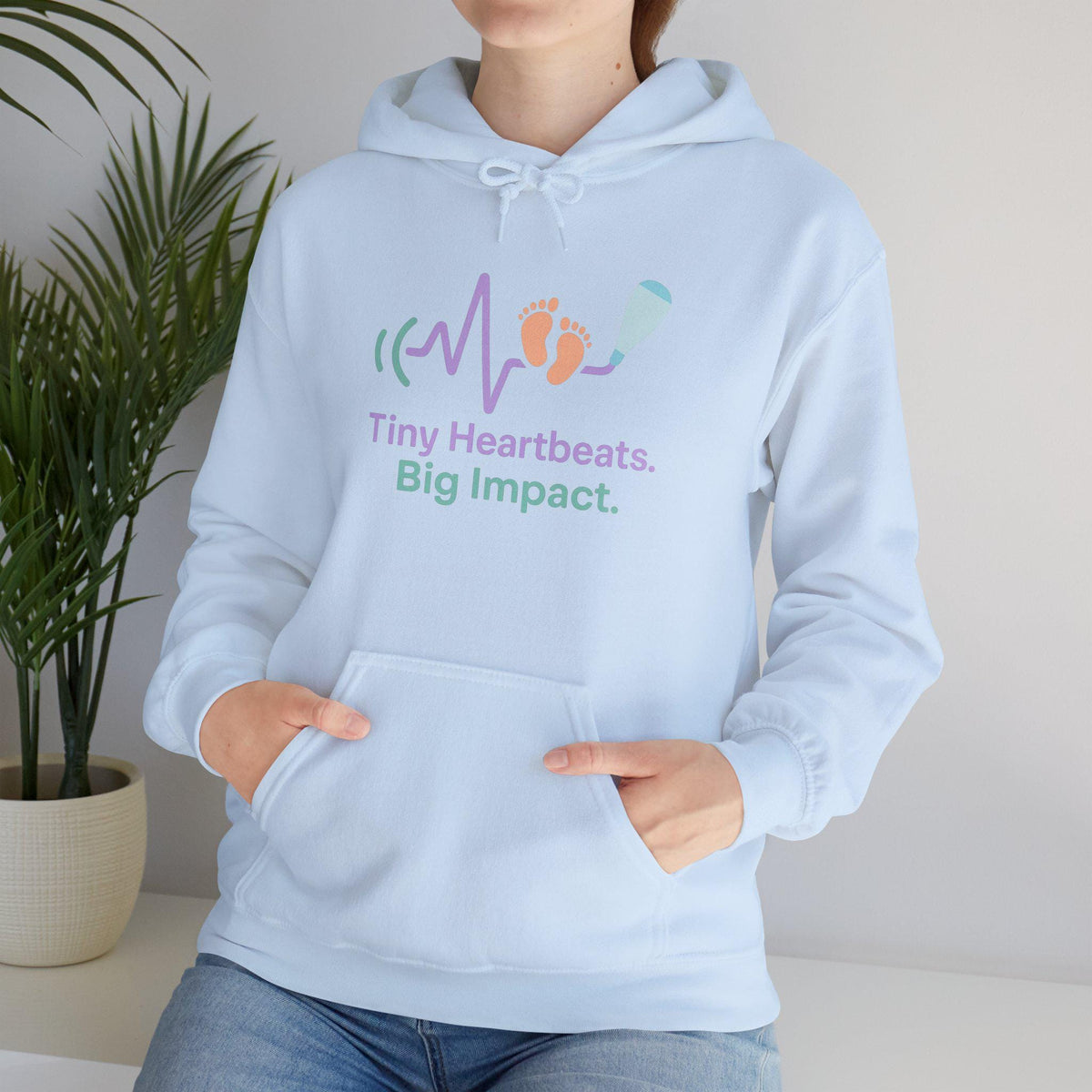 Fetal Heartbeat Ultrasound Sweatshirt, Pregnancy Announcement Gift, Baby Scan Hoodie