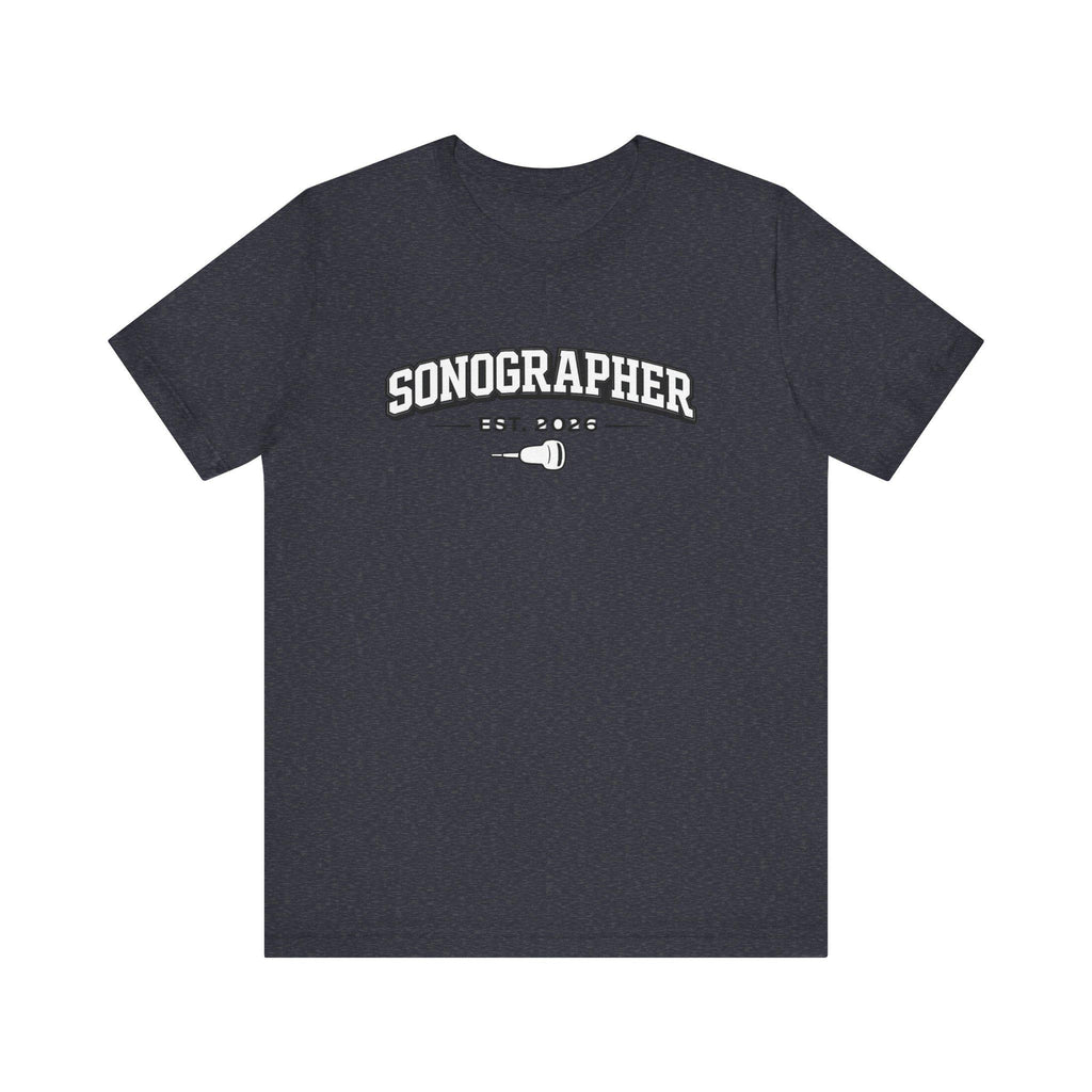 Sonographer Tee | Minimalist Ultrasound Tech Shirt (Est. 2026)