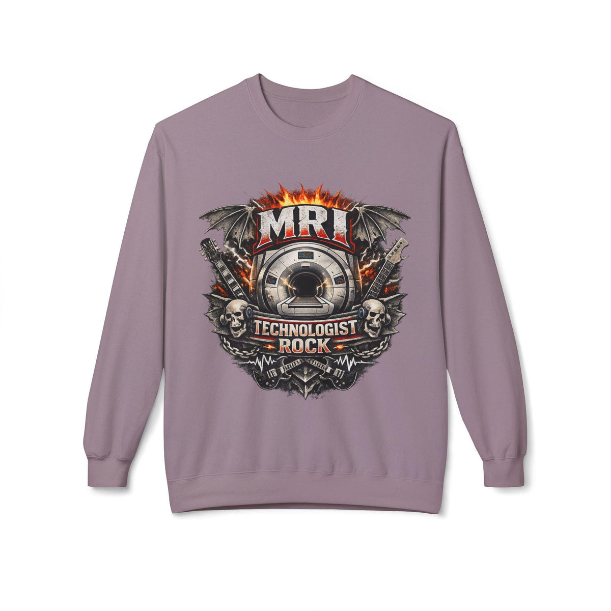 MRI Technologist Rock Sweatshirt | Radiology Tech Crewneck (8.4 oz Cotton Blend)