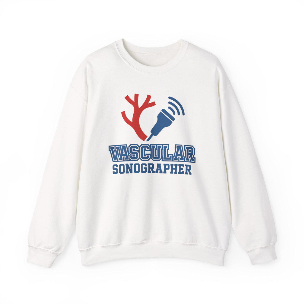 Vascular Sonographer Crewneck Sweatshirt | Ultrasound Tech Artery Graphic | Healthcare Medical Imaging Apparel | Vascular Tech Gift| Gift US