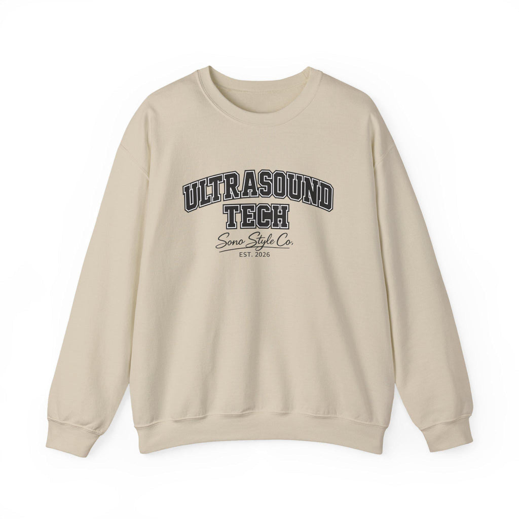 Embroidered Ultrasound Tech Sweatshirt | Medical Sonographer Crewneck (50/50 Cotton Blend)