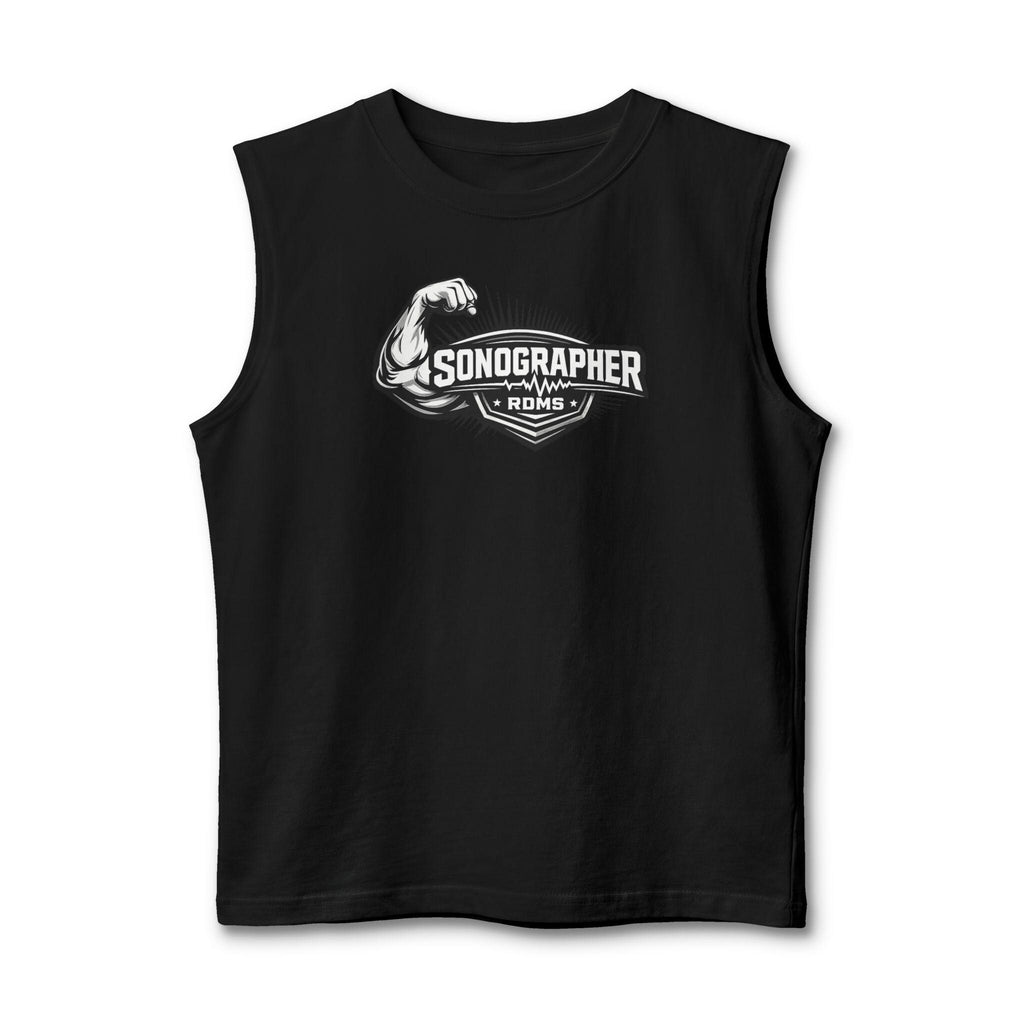 Sonographer Strong Muscle Tank Top | Ultrasound Tech Apparel, Radiology Gift