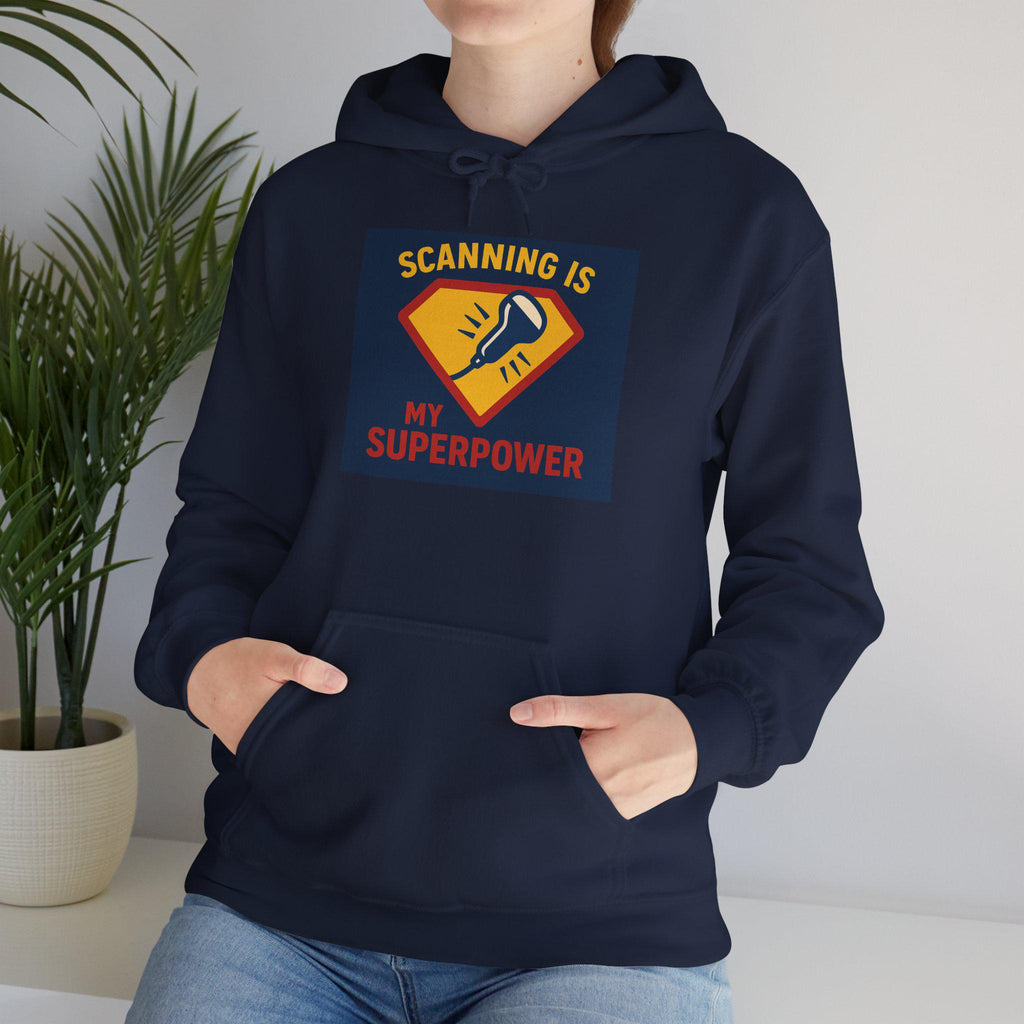 Ultrasound Tech Hoodie: Scanning Is My Superpower (Sonography Gift)