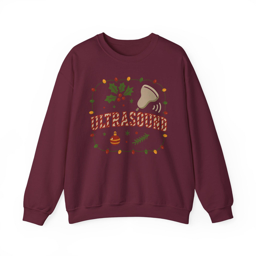 Ultrasound Christmas Sweatshirt, Pregnancy Announcement Sonogram Lights Shirt, Maternity Holiday Outfit, Baby Scan Xmas Sweater Gift