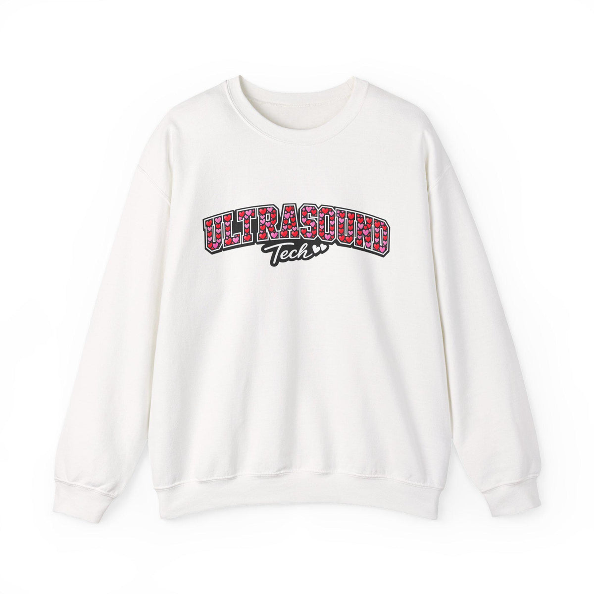 Ultrasound Tech Hearts Valentine's Sweatshirt | Sonographer Valentine Gift | Medical Imaging Radiology Nurse Pullover Hoodie