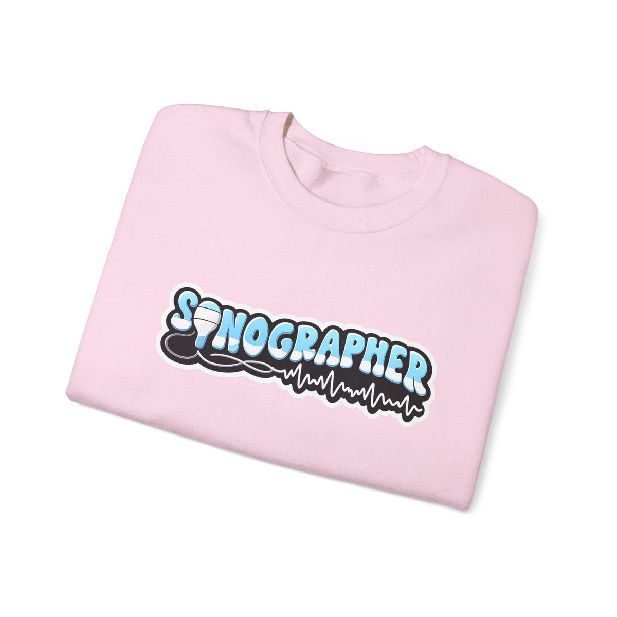 Ultrasound Tech Sonographer Bubble Letters Sweatshirt | Radiology Gift for Sonographer Student Nurse Medical Sonography Pullover Gift Ideas