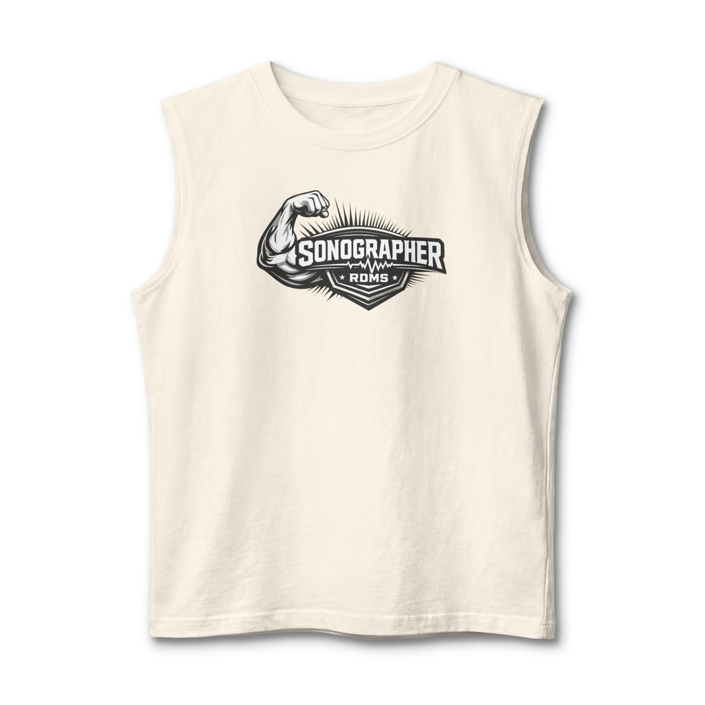 Sonographer Strong Muscle Tank Top | Ultrasound Tech Apparel, Radiology Gift