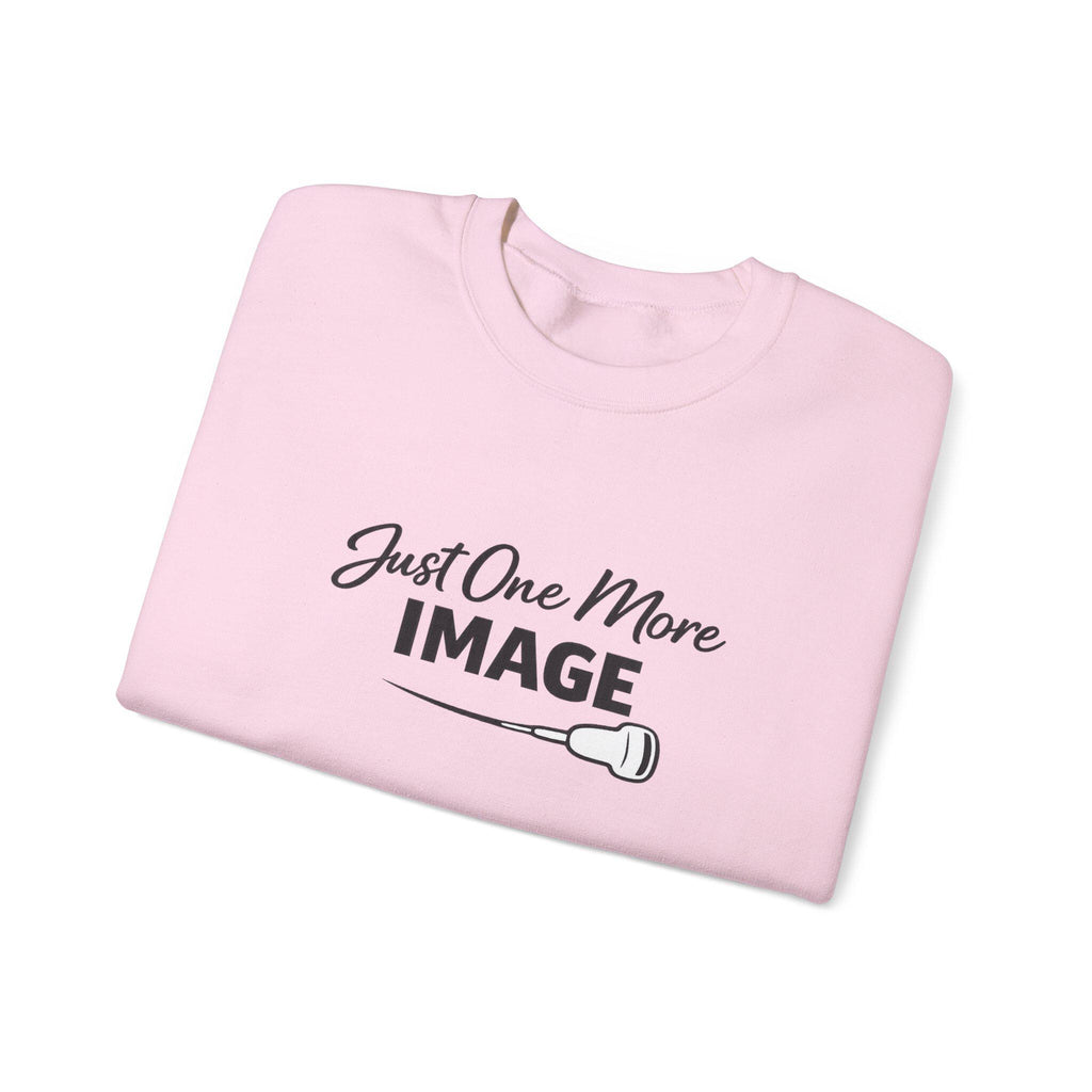 Just One More Image Crewneck Sweatshirt | Sonographer Gift, Unisex Pullover