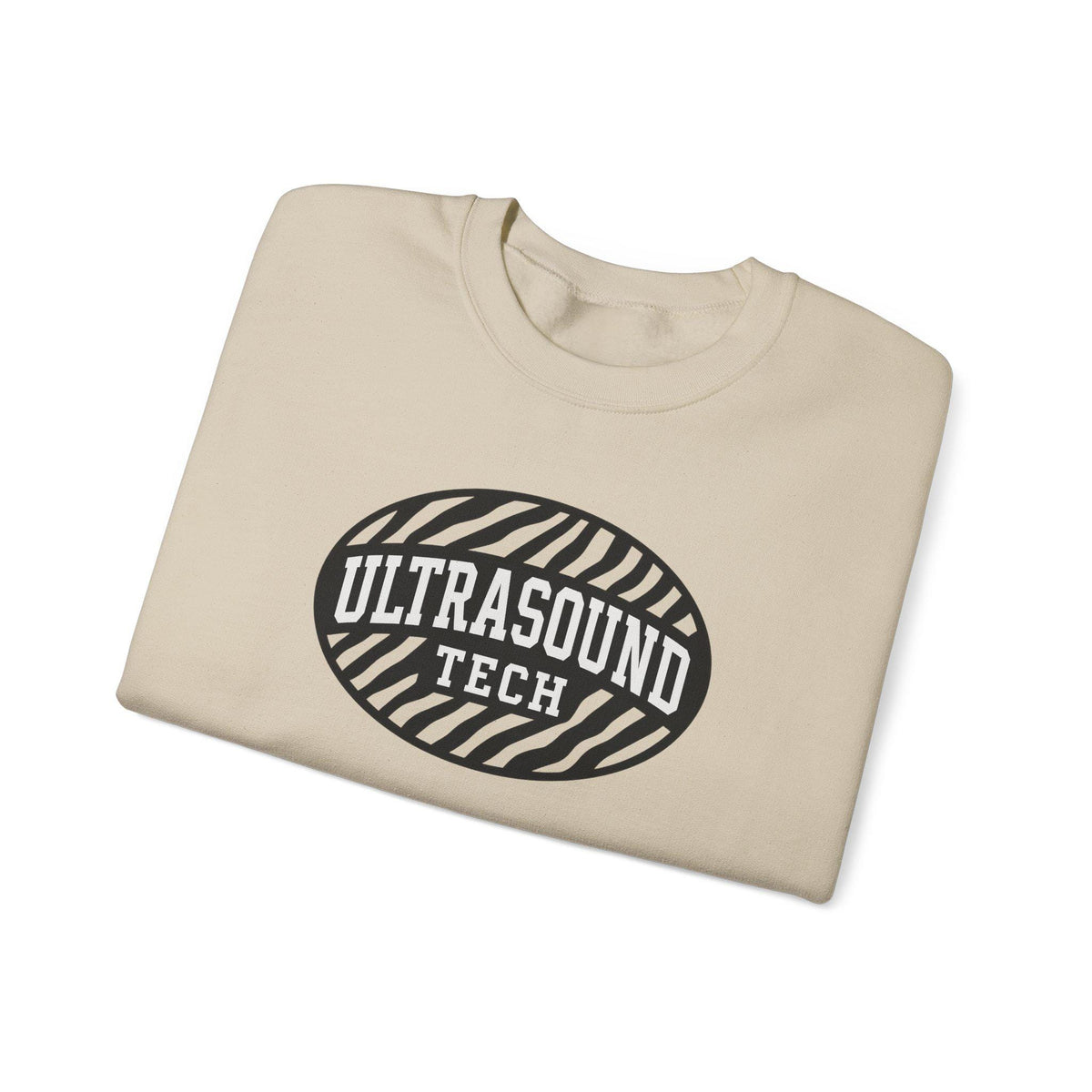 Zebra Ultrasound Tech Sweatshirt | Unisex Cotton Blend Crewneck | Sonographer Gift, Medical Imaging Nurse Pullover, Radiology Apparel | Gift