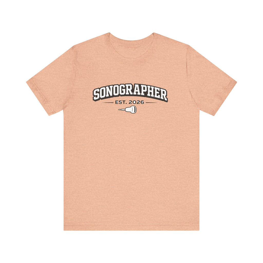 Sonographer Tee | Minimalist Ultrasound Tech Shirt (Est. 2026)