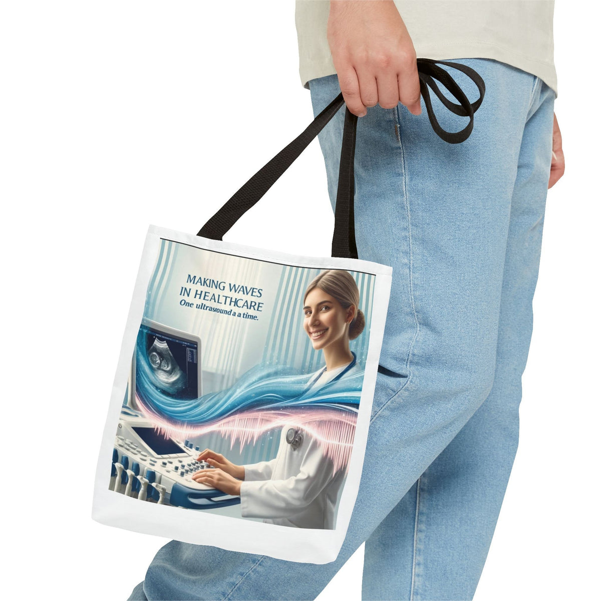 Ultrasound Nurse Tote Bag | Medical Healthcare Work Bag (100% Polyester)