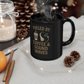 Fueled by Coffee & Sound Waves Mug, Music Lover Gift, DJ Coffee Cup (11oz/15oz)