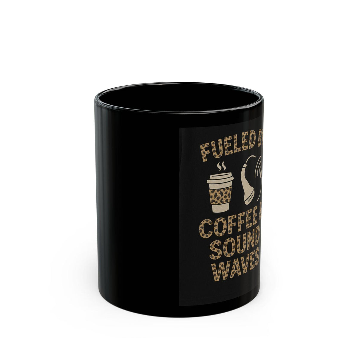 Fueled by Coffee & Sound Waves Mug, Music Lover Gift, DJ Coffee Cup (11oz/15oz)