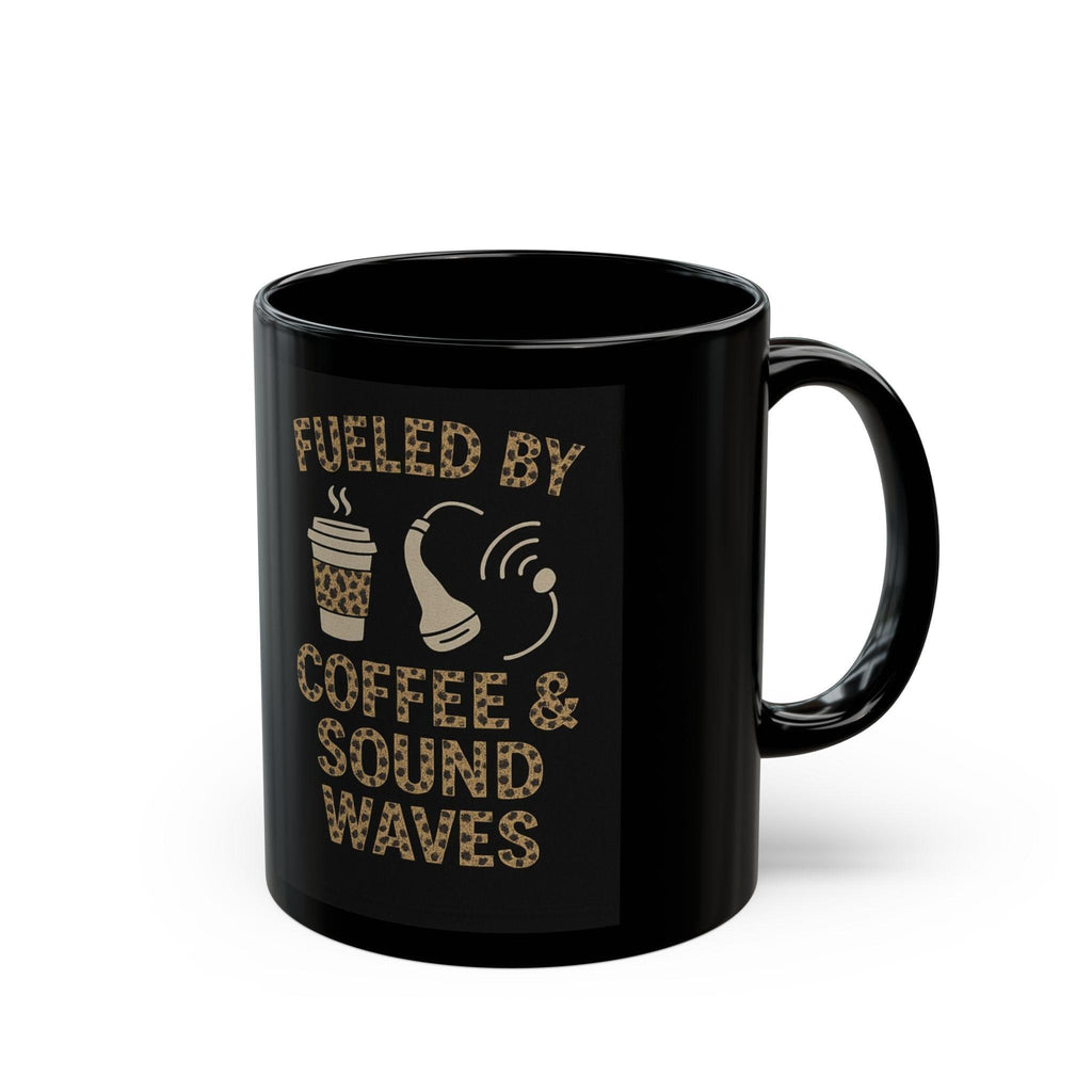 Fueled by Coffee & Sound Waves Mug, Music Lover Gift, DJ Coffee Cup (11oz/15oz)
