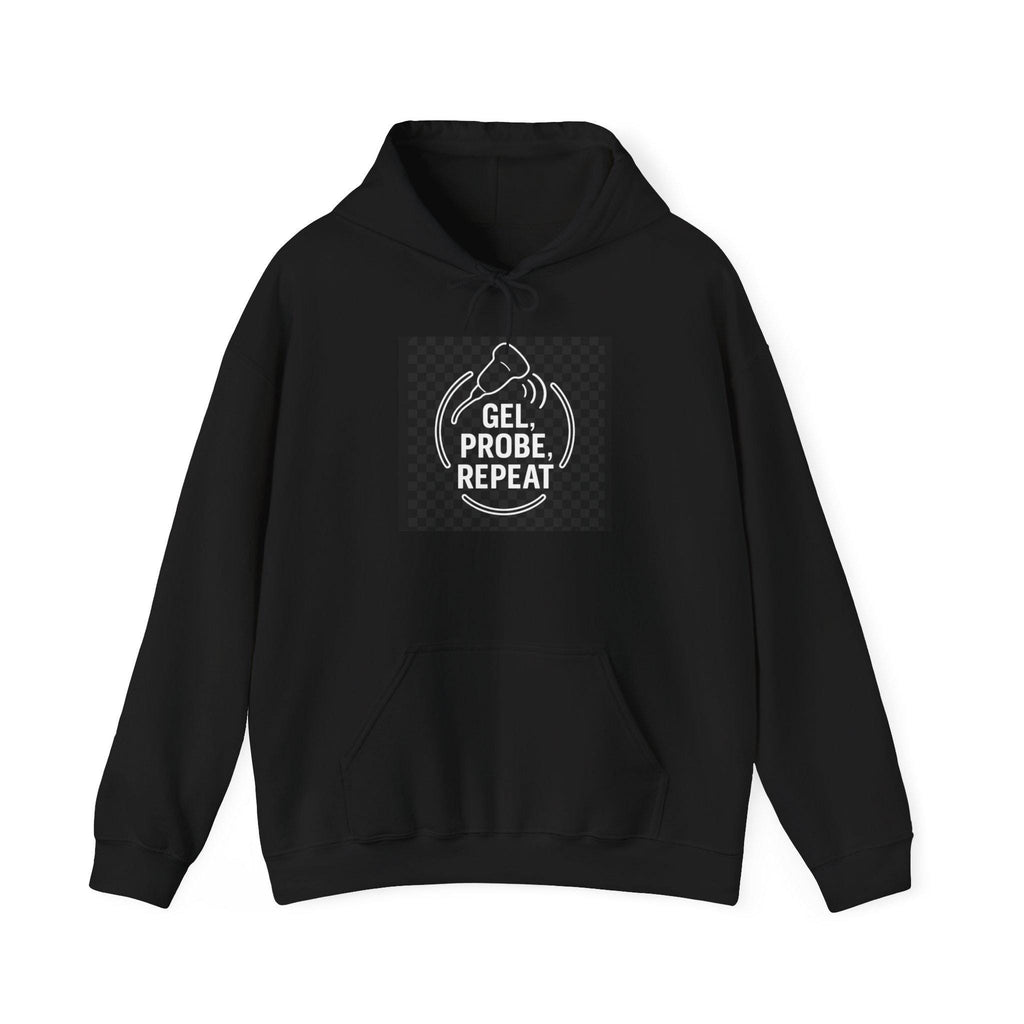 Biology lab hoodie with DNA gel design